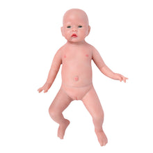 Chargez l&#39;image dans la visionneuse de la galerie, 20 inch Full Silicone Baby Dolls That Look Real, Not Vinyl Dolls, Eyes Open Realistic Newborn Bald Silicone Baby for Children&#39;s Gifts - Girl - TRANSWEET
