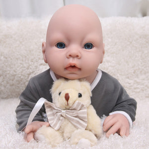 20 inch Eyes Open Full Body Silicone Baby Dolls Realistic, Non Vinyl Dolls, Realistic Real Baby Doll, Lifelike Alive Newborn Baby Doll -Boy - TRANSWEET