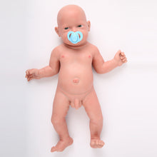 Load image into Gallery viewer, 23.2 inch Eyes Open Full Body Silicone Baby Dolls, Realistic Reborn Real Baby Dolls Mouth Open -Boy - TRANSWEET
