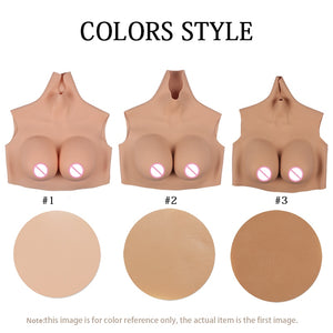 TRANSWEET Realistic Crossdresser Breast Forms Silicone Fake Boobs for Drag Queen Shemale Transgender Crossdressing - TRANSWEET