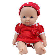 Chargez l&#39;image dans la visionneuse de la galerie, 11.4 Inch Full Silicone Doll Mini Realistic Newborn Baby Dolls with Clothes - Girl - TRANSWEET
