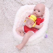 Chargez l&#39;image dans la visionneuse de la galerie, 18.5 Inch Full Silicone Doll Realistic Newborn Baby Dolls Eyes Open Silicone Full Body Girl - TRANSWEET
